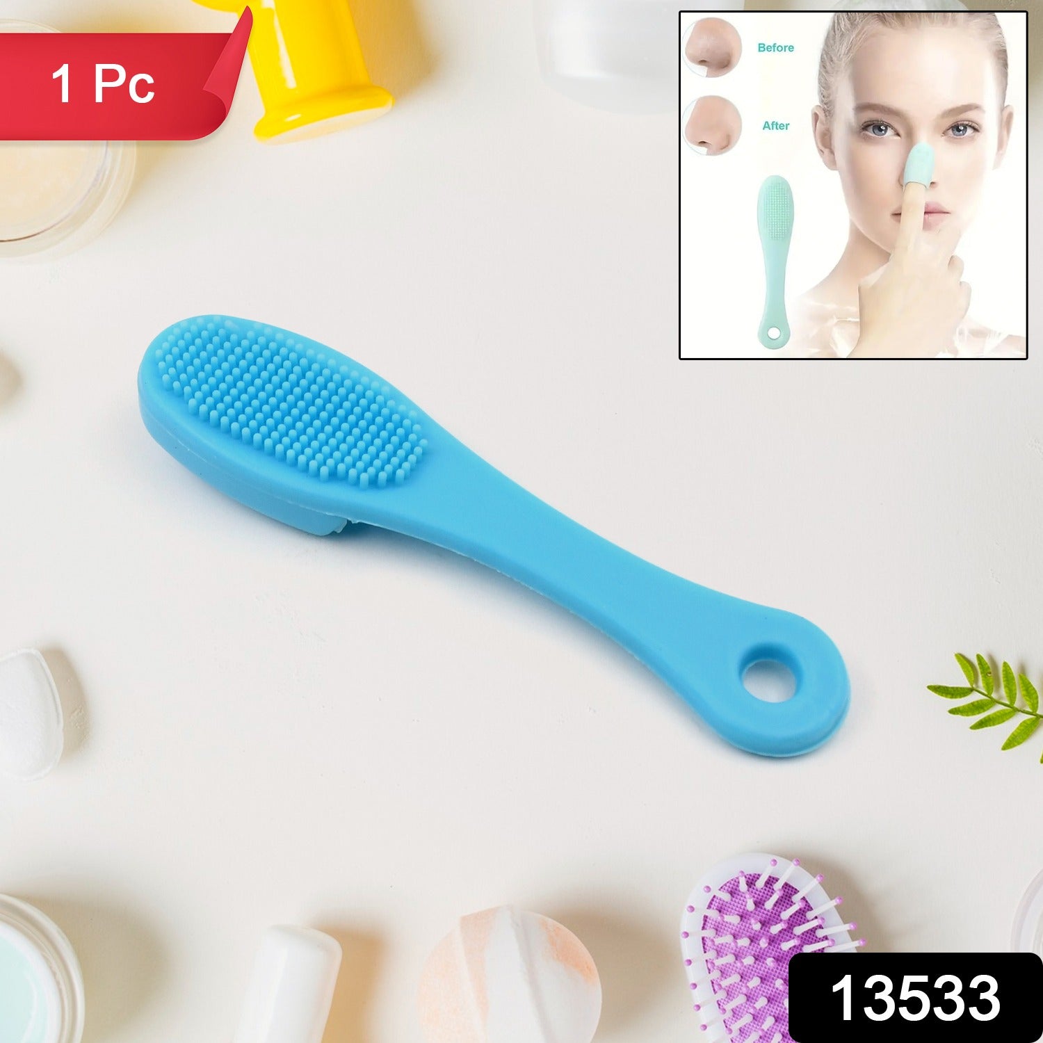 Silicone Makeup Cleaning Tool Finger Wash Face Scrubber Facial Cleansing Brush (1 Pc  Mix Color) Silicone Makeup Cleaning Tool Finger Wash Face Scrubber Facial Cleansing Brush (1 Pc  Mix Color)